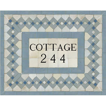Mosaic House Moroccan tile Cottage 1-20-17-2 White Sea Blue Sky blue Light Blue  zellige, mosaic, zellij, field, pattern, glaze 
